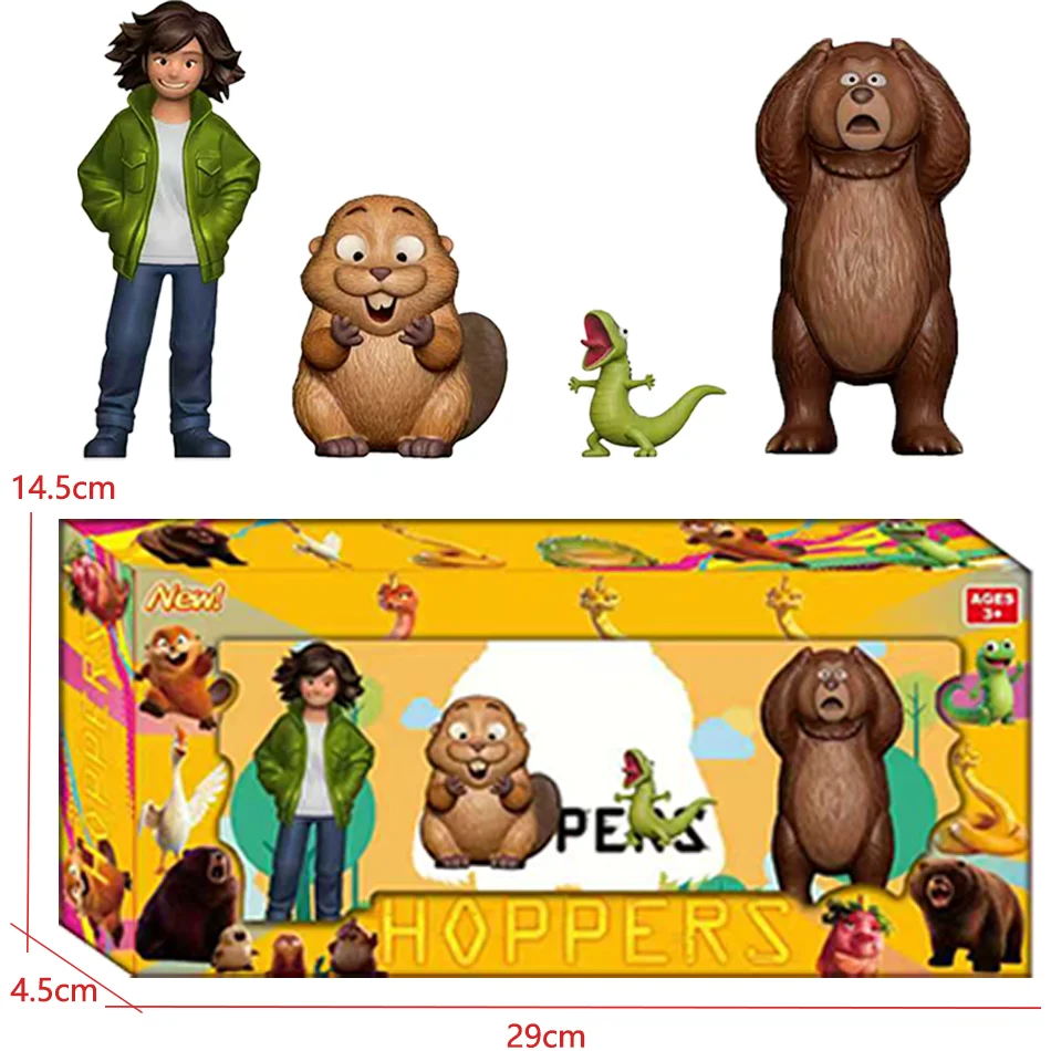 HOPPERS Beaver Transformation Project Cartoon Animal Figure High Reduction Exquisite Craft PVC Model Desktop Decoration Collecti