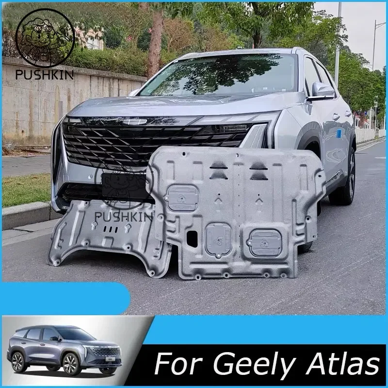 For Geely Atlas Pro Geely Starray Boyue L 2023 2024 Accessories Engine Guards Manganese Steel Engine Protection Device