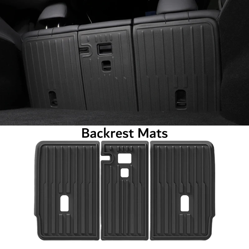 

Hot Selling Full Set TPE Floor Mats For Model Y 2025-2026 Waterproof Car Liners With Storage Space