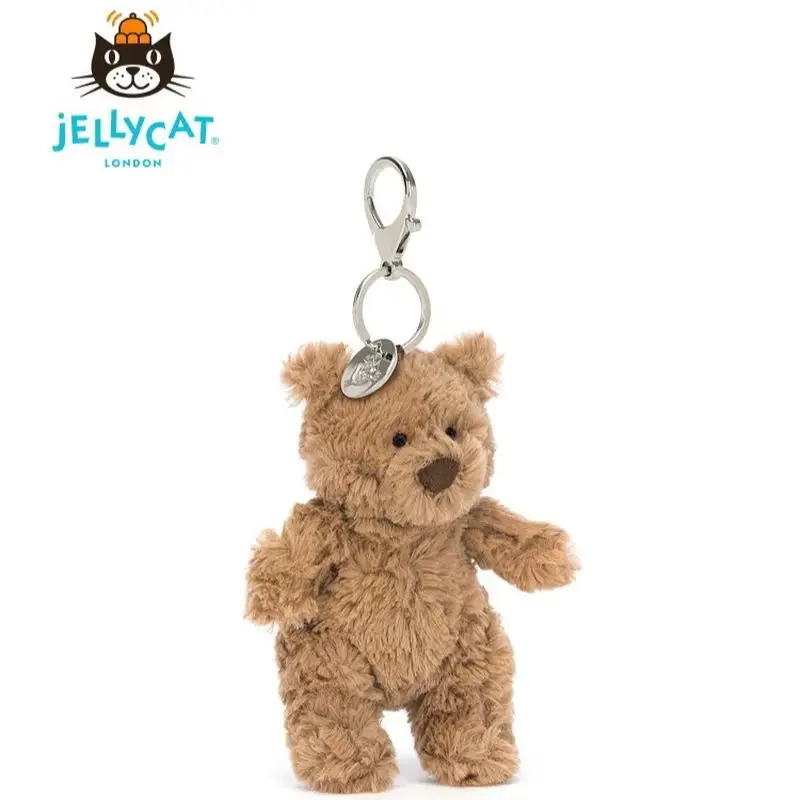 【NA STANIE】Oryginalny JELLYCAT UK Fun Barcelona Bear Bag Pendant Bear Keychain Plush Doll Birthday Christmas Gift
