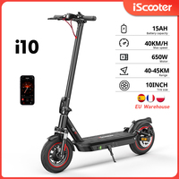 iScooter I10 Electric scooter adults e scooter 650W 15AH 10 INCH Tire electric scooter for aldutos