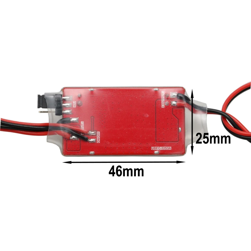 1PC 3A UBEC w pełni ekranowany, anty blokujący Ultra baterii obwodu eliminacji, 5V 6V 12V przełączane 2-12S Lipo części dla model rc ESC