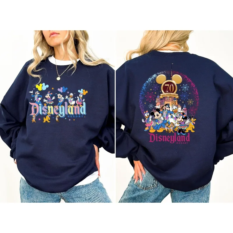 سويت شيرت ديزني لاند ريزورت، سويت شيرت ميكي آند فريندز ديزني لاند للذكرى السبعين، سويت شيرت والت ديزني وورلد