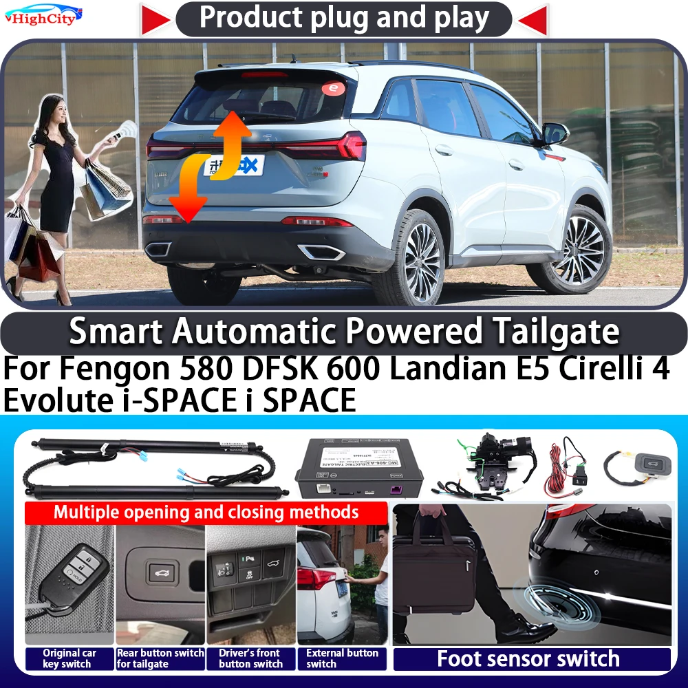 For Fengon 580 DFSK 600 Landian E5 Cirelli 4 Evolute i-SPACE i SPACE Smart Automatic Powered Tailgate Key Close Power Tailgate