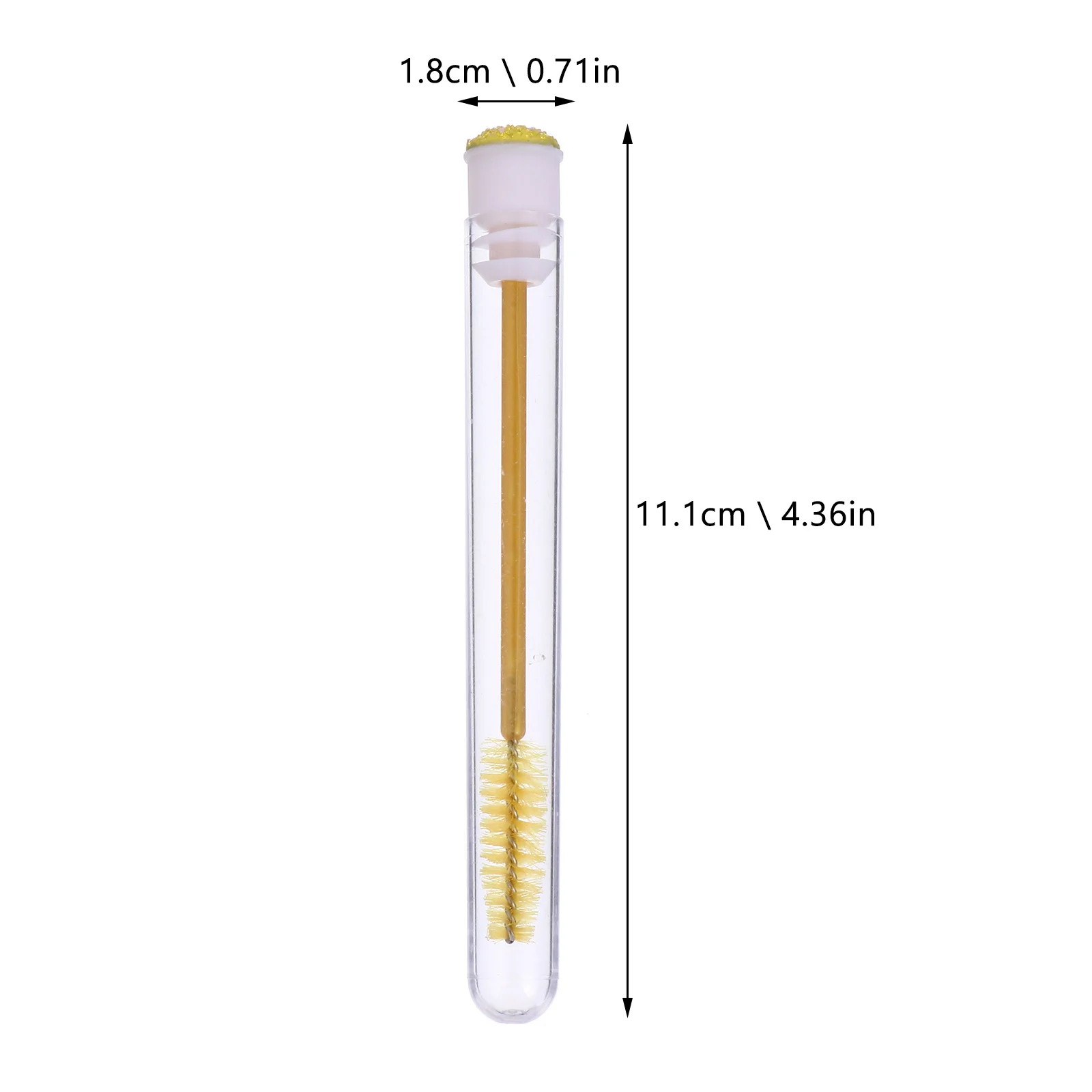 20 pezzi tubi per spazzole per ciglia ABS leggero design con strass portatile applicatore per mascara per ciglia finte strumento di bellezza per il negozio domestico