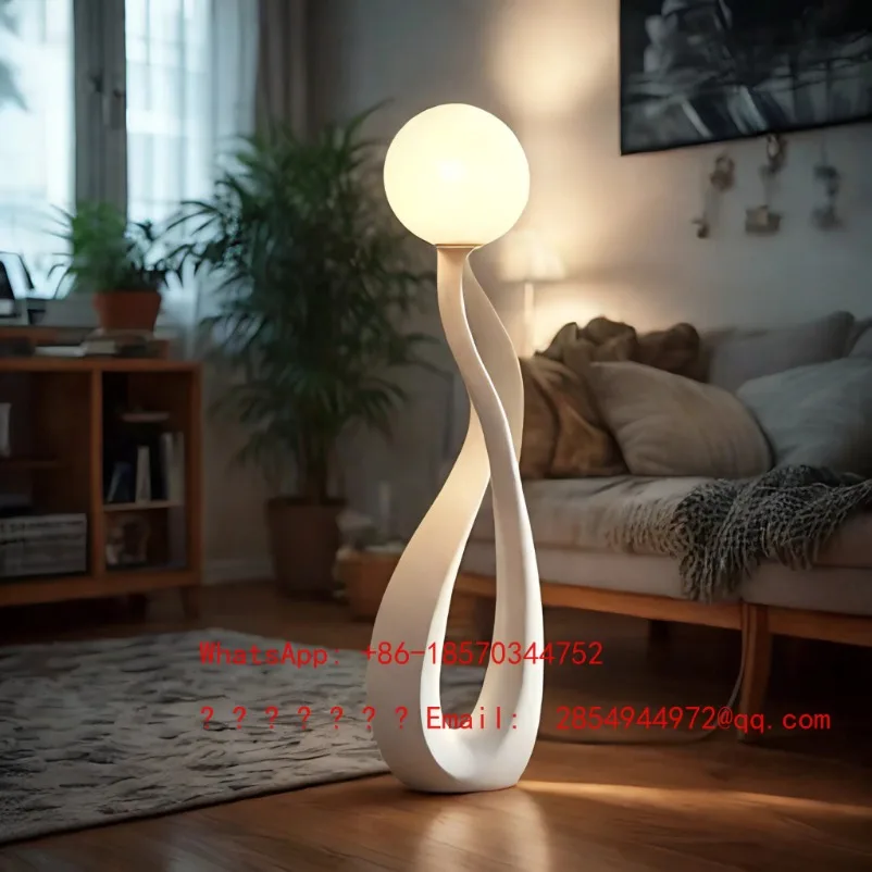 Nordic Creative Art Floor Lamp Modern Simple Ball Shape for Living Room Bedroom Atmosphere Decor Lighting