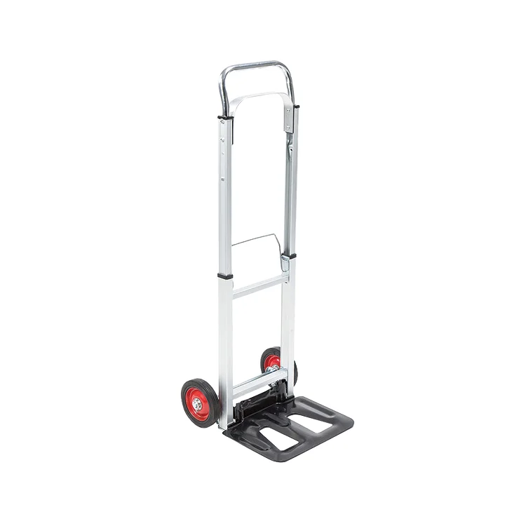 Portable Folding Aluminum Trolley Platform Trolley Gardening Tool Transport Two Wheels Lockable