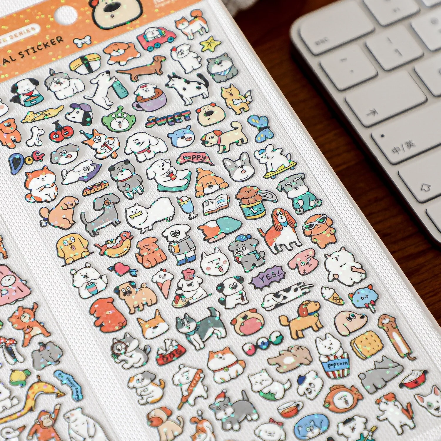 Korean Import Original NEKONI Kawaii Cartoon Mini Animals Glitter Stickers Scrapbooking Diy Journal Cute Stationery Sticke