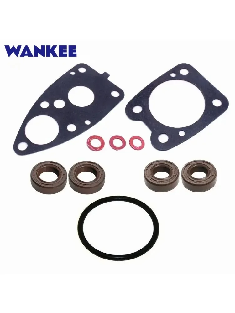 Lower Unit Gasket Seal Kit 6E0-W0001-C1 for Yamaha 4HP 5HP 2 Stroke Outboard 1984-1999