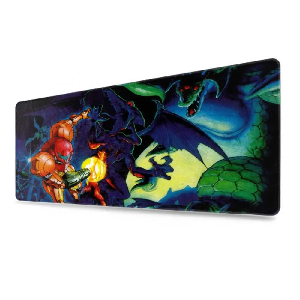 Metroid Muismat Home Xxl Hd Custom Bureau Matten Muismatten Toetsenbord Pad Kantoor Laptop Gamer Zachte Anti-Slip Muis Mat