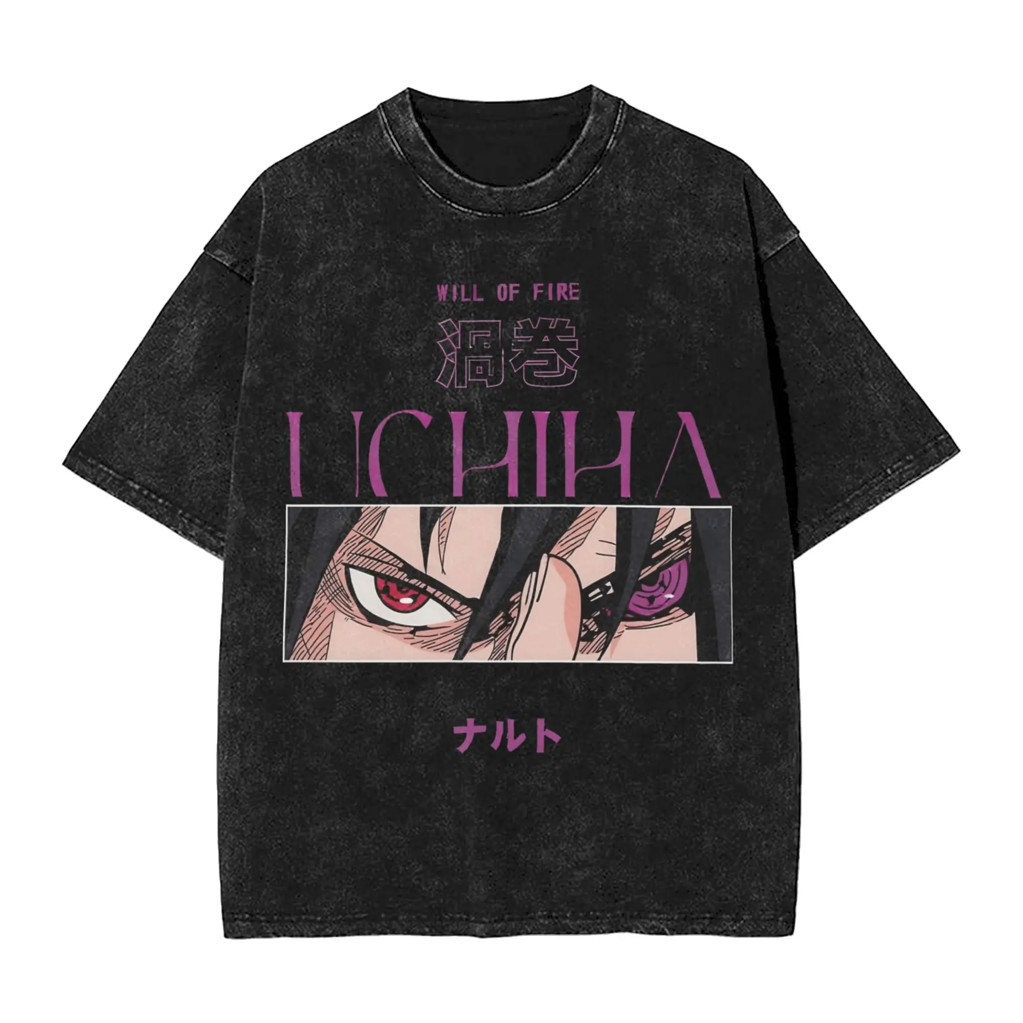 Washed T Shirts The Fallen Hero Who Chose Darkness Narutoes Anime   T-Shirt Oversize Streetwear Cotton Summer Tops Tee Shirt