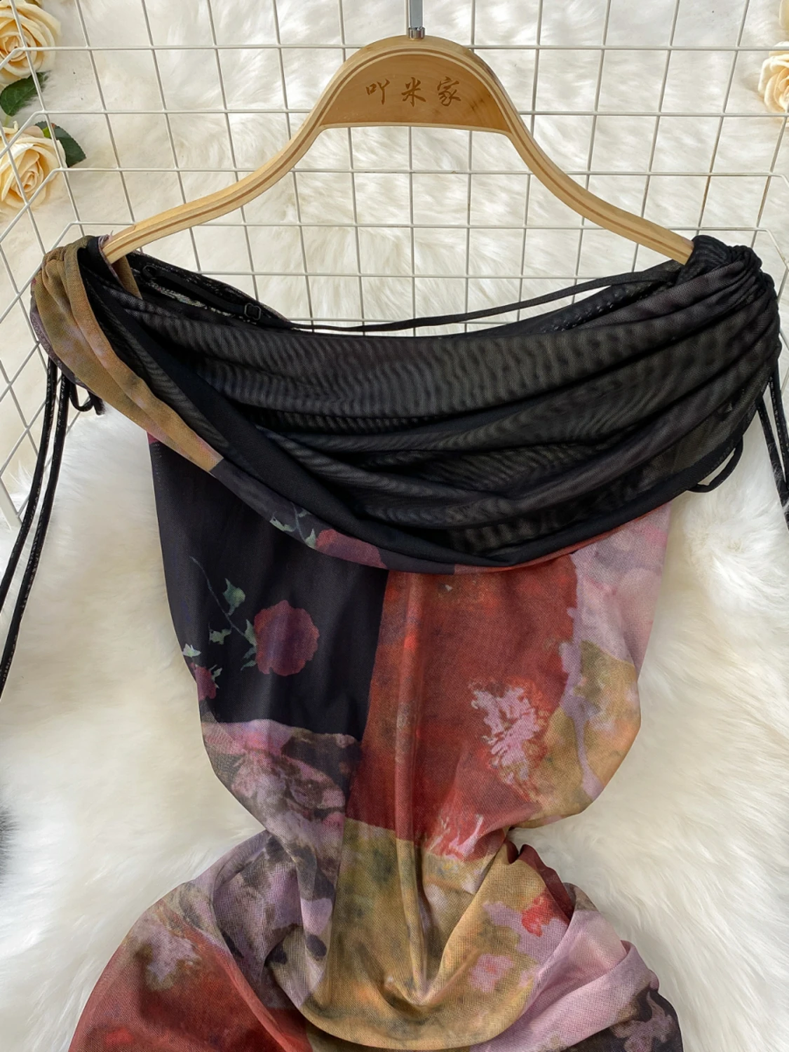 Feminino vintage impresso cowl pescoço malha sereia bodycon maxi vestido sem mangas rendas fino ajuste formal vestido de festa robe y2k verão