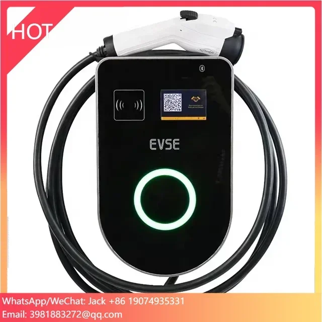 Home Use Wallbox Charger Level 2 Fast Charging Station 7kW 11kW 22kW Type 2 EV Charger For Outdoor Charging With APP
