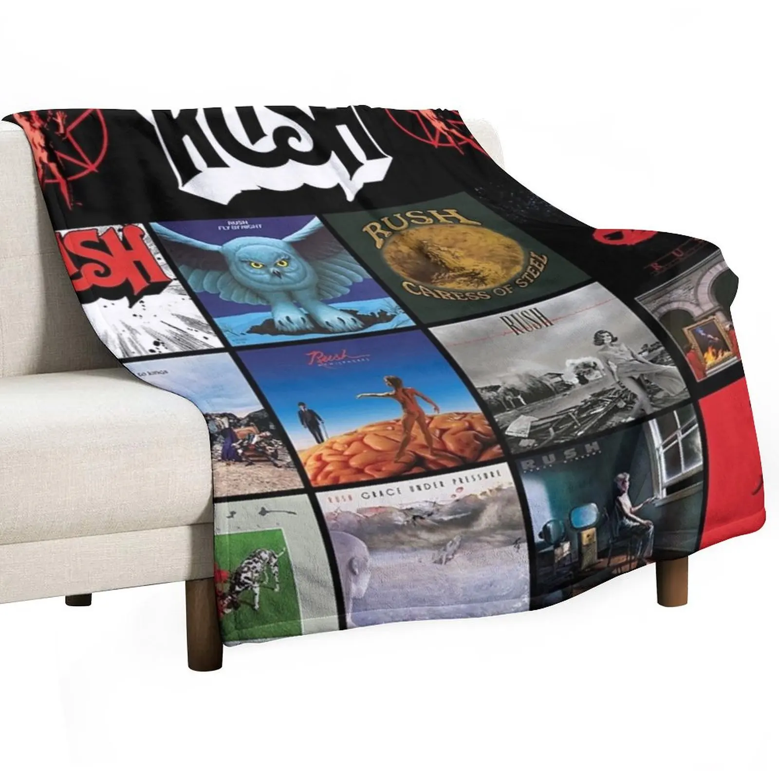 

All In One RushBand Album Cover || 001 Throw Blanket Stuffeds Soft Beds Blankets