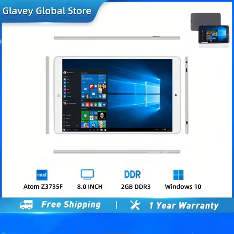 8" Tablet PC Windows 10 Intel Atom Z3735F 32-bit 2GB DDR3 RAM 32GB EMMC ROM 1280 x 800 IPS Dual&nbsp;Cameras WIFI Bluetooth-4.0