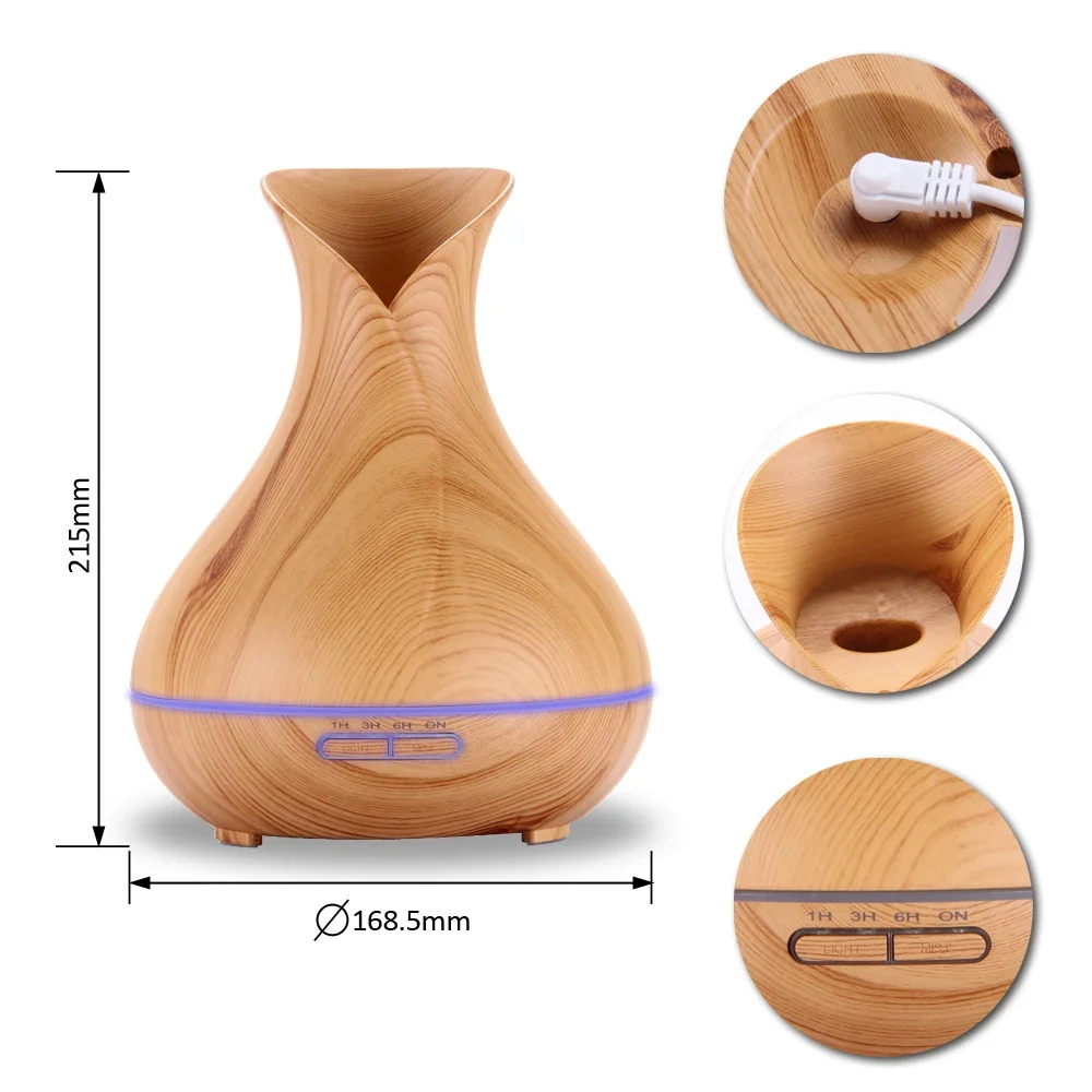 Essential Oil Diffuser Mist Maker Fogger 500ML Large Capacity Ultrasonic Air Humidifier with  Lights    Diffuser