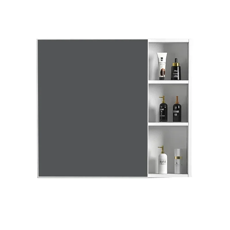 

Space Aluminum Smart Bathroom Cabinets Wall-mounted European Style Elegance Make Up Mirror Cabinets Nordic Furniture