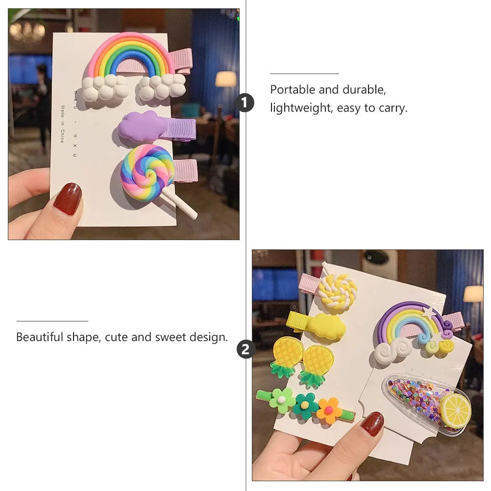 

18Pcs Resin Bobby Pin Baby Hairpin Set Colorful Kids Girls Hair Clips Lovely Hair Accessories Barrette Toddler Birthday Photo