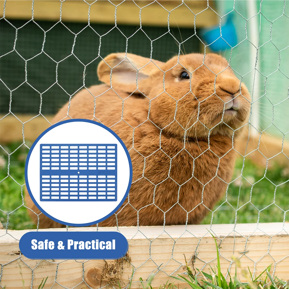 

2Pcs Rabbit Cage Mat Small Animal Feet Pad Wear-Resistant Plastic Easy Clean Bunny Floor Mat Small Animal Feet Pad
