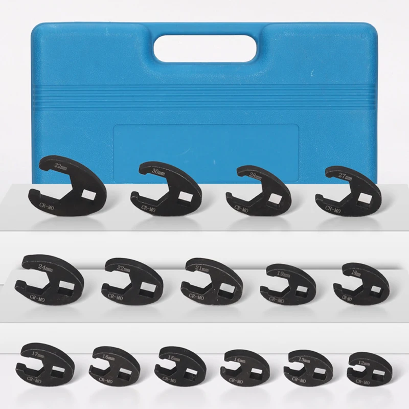 Open Wrench Head Set Metric Horn Head Wrenches Multifunctional Car Repair Wrenches  Portable Alloy Steel Multiple Sizes Wrench