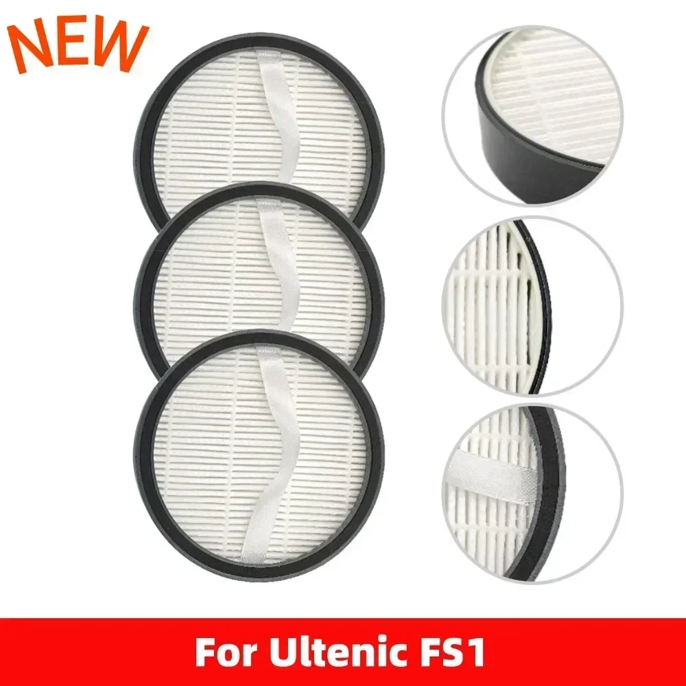 For Ultenic Kit Of 3pcs HEPA Filters For FS1 Cordless Vacuum Cleaner Home Appliance Parts Household Merchandises