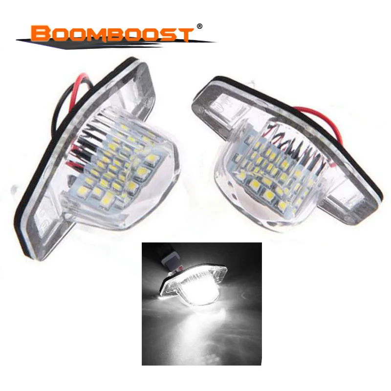 2Pcs LED License Plate Light 6000K Xenon White Error Free Plug And Play For Honda Jazz Fit CRV Odyssey HRV Insight Crosstour