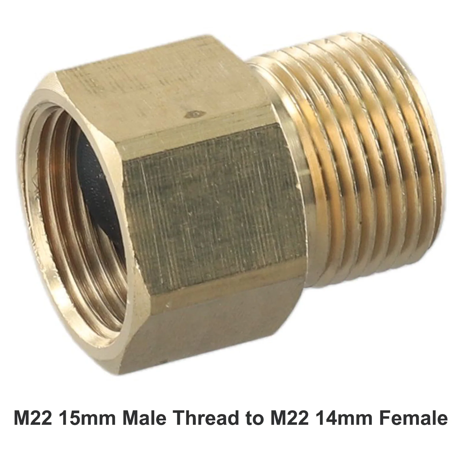 Pressure Washer Adapter Tools Connector Element Fittings M22 15mm Male Thread To Metric Adapter Parts 1 Pc 4500 PSI