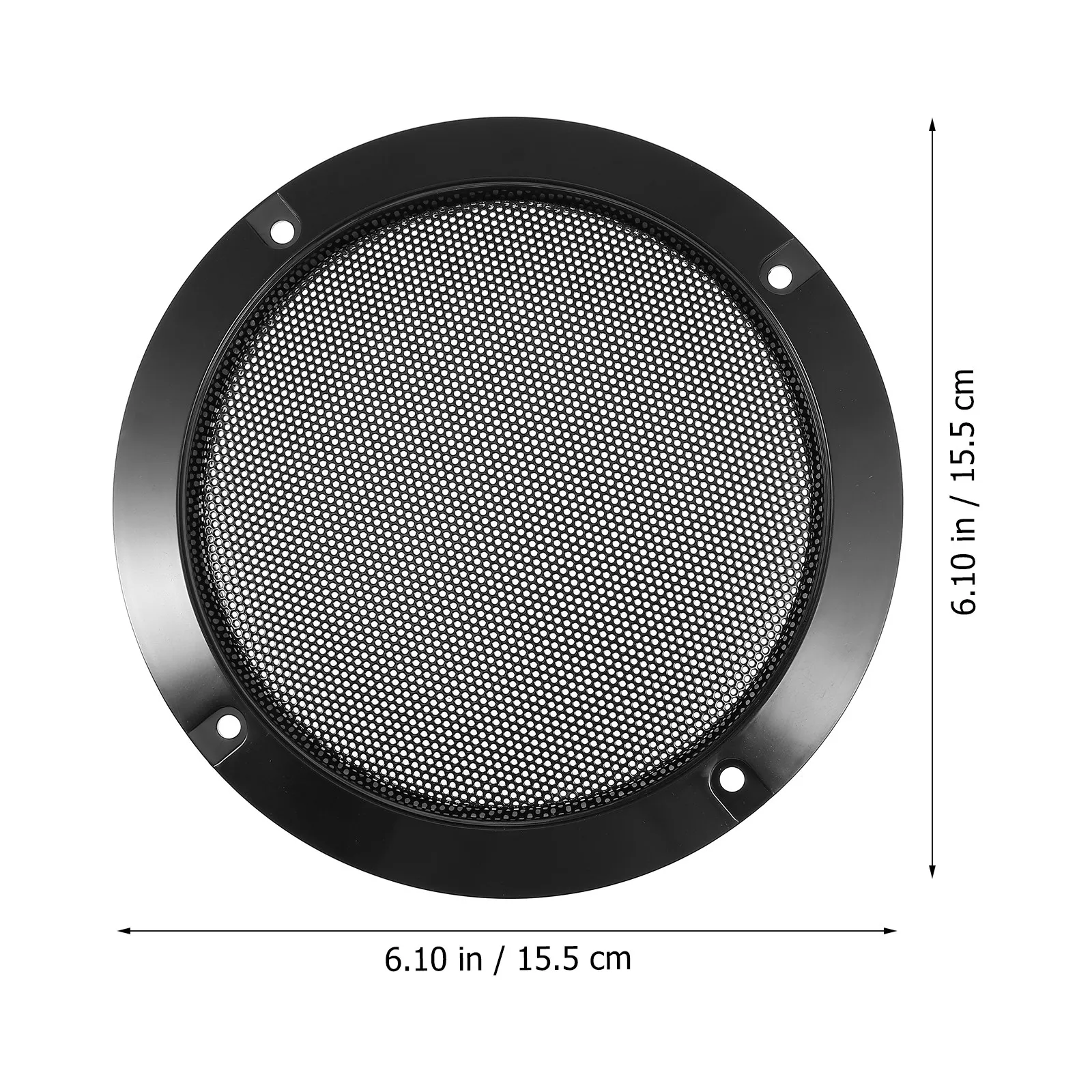 2Pcs Speaker Protective Net Loudspeaker Decoration Black Spray Paint 5 Inch Sub-Woofer Refitting Accessories Crash-Proof