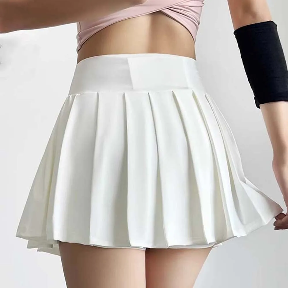 Falda plisada de yoga con pantalón antideslizante incorporado - imagen 4