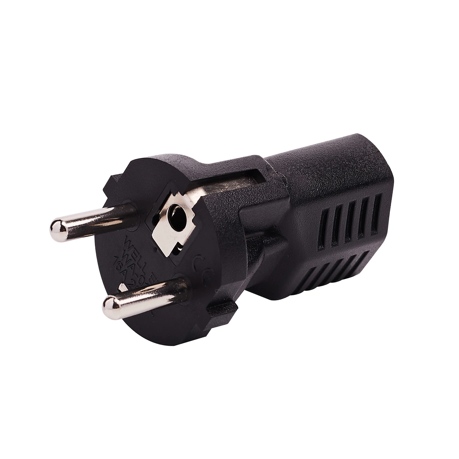 Germany France CEE 7/7 Travel Power Plug Adapter (Type C) USA NEMA 5-15R Receptacle To EU Schuko Power Converter 10A 250V Indust