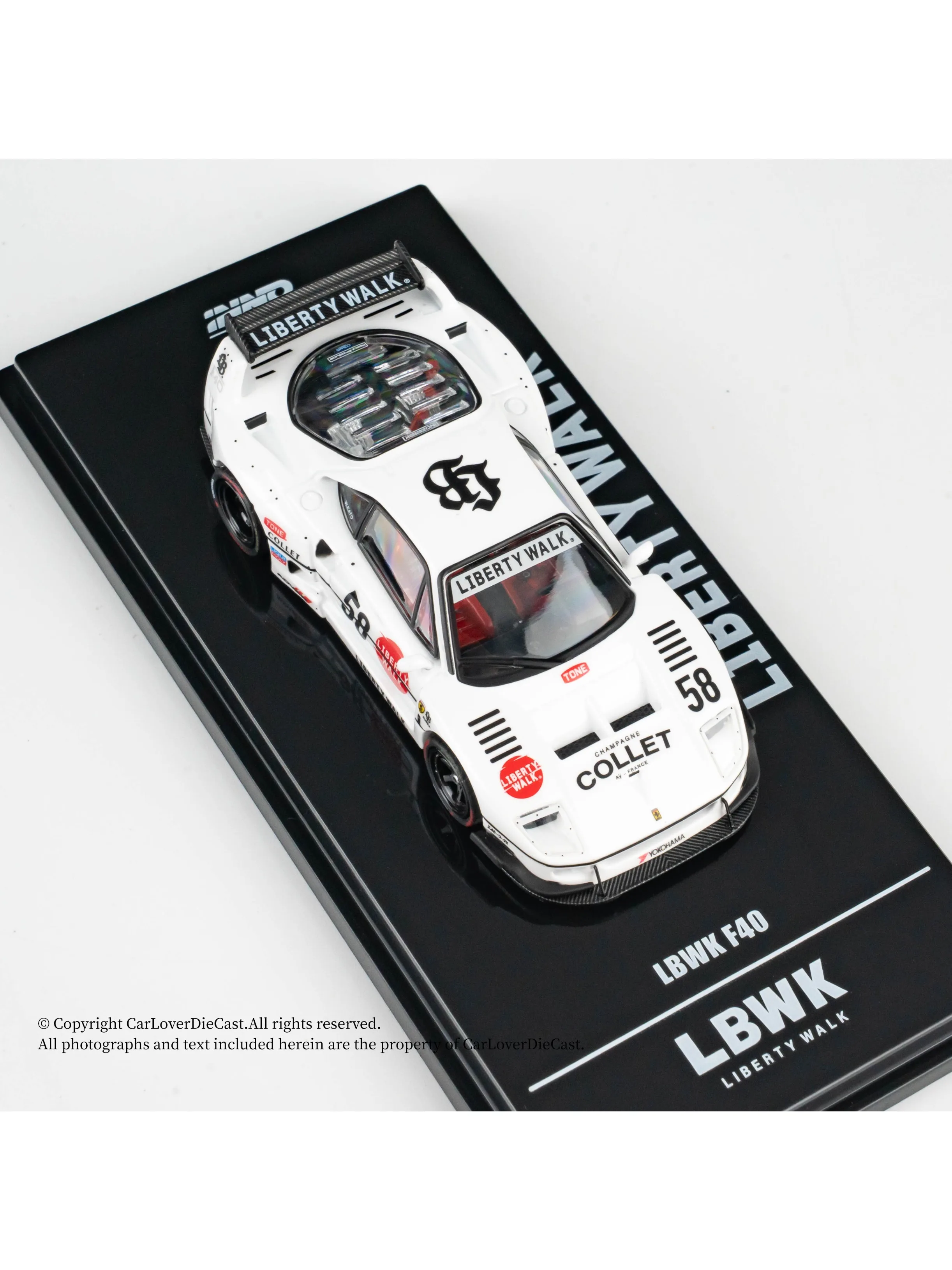 INNO 1:64 LBWK F40 COLLET Druckguss-Modellauto
