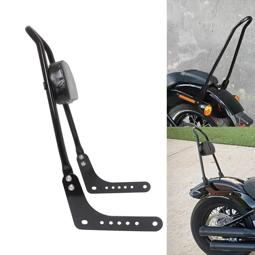 

Motorcycle Black PU Rear Passenger Sissy Bar Backrest with Pad For Harley Softail Deluxe Heritage Classic Street Bob FXBB 2018-