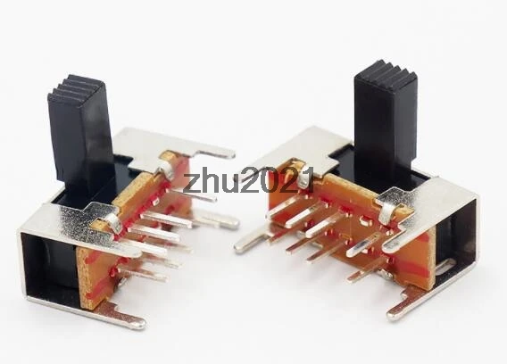 

10 шт. x Панель PCB 8 Pin 3 положения 2P3T DP3T слайд-переключатель Боковая ручка 0.5A 50V DC SK23D08-G5 SK23D05