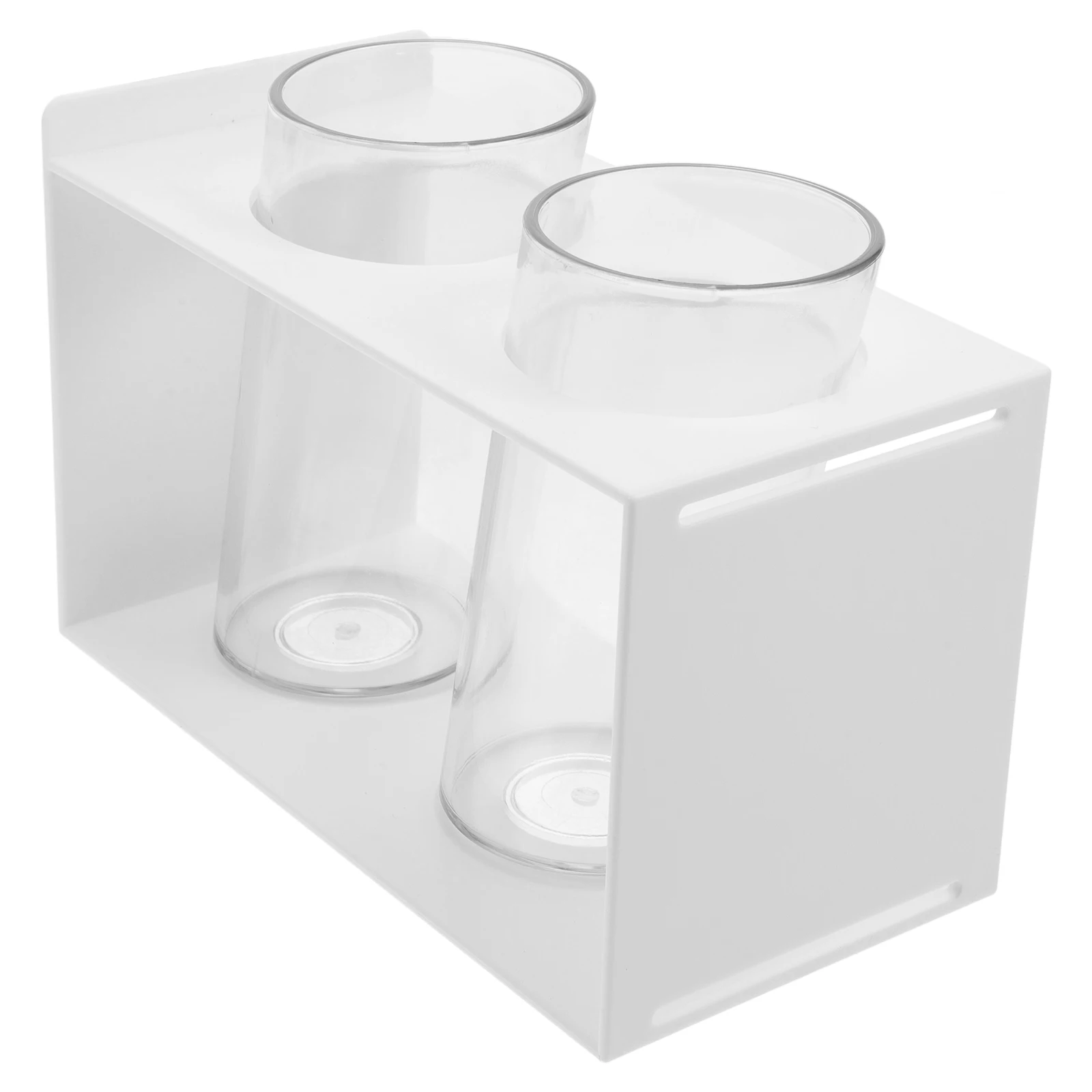 Double Grid Pen Holder Large Capacity Office Desk Organiser Multi-function Pencil Organizer Abs