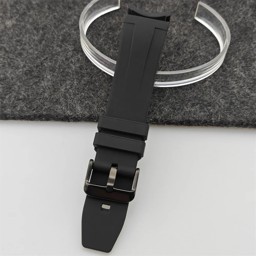 Obudowa NH35 SK007 czarna obudowa gumowy pasek czarne zmodyfikowane akcesoria do zegarków mechanicznych NH36/NH38/NH70 wykorzystanie ruchu