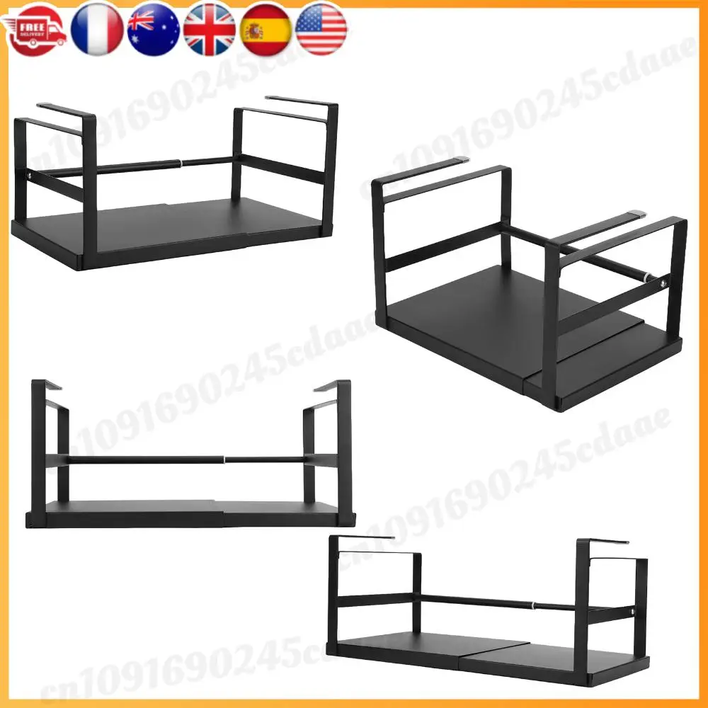 

Выдвижная кухонная стойка, стеллаж для хранения бутылок с приправами, расширяемая под полкой, стеллаж для хранения для кухни, кладовой, прачечной, ванной комнаты