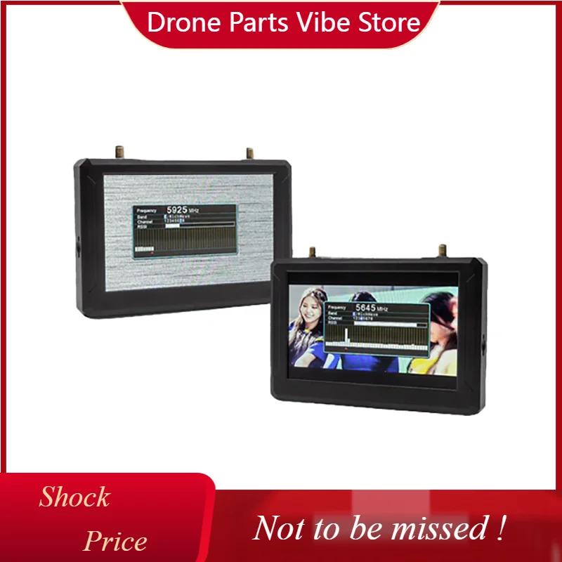 

DPSKYZONE M5 M5F FPV 5.8Ghz 48CH Monitor Aerial Photography Screen Monitor Recording DVR Low Latency SD Card Recording for Drone