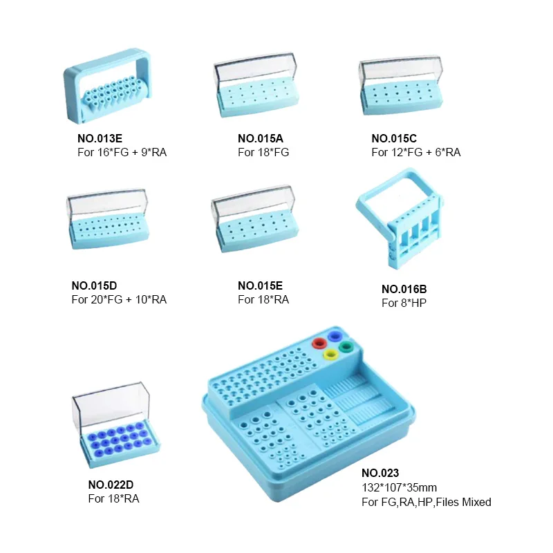 

Plastic Box Bur Block Sterilizer Holder Box Sterilization Case Tools Dental Instrument