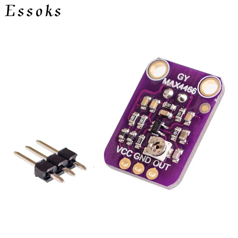 MAX9814 Microphone AGC Amplifier Board Sound sensor Module Auto Gain Control Attack for Arduino MAX4466 PCB Board Diy Kit