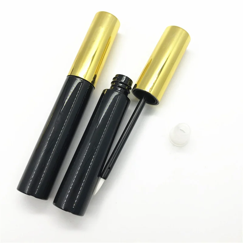 10/30/50pcs 10ml Empty Container Eyeliner VE Nourishing False Eyelash Glue Tube Bright Black Blowing Bottle DIY High-end Cosmeti