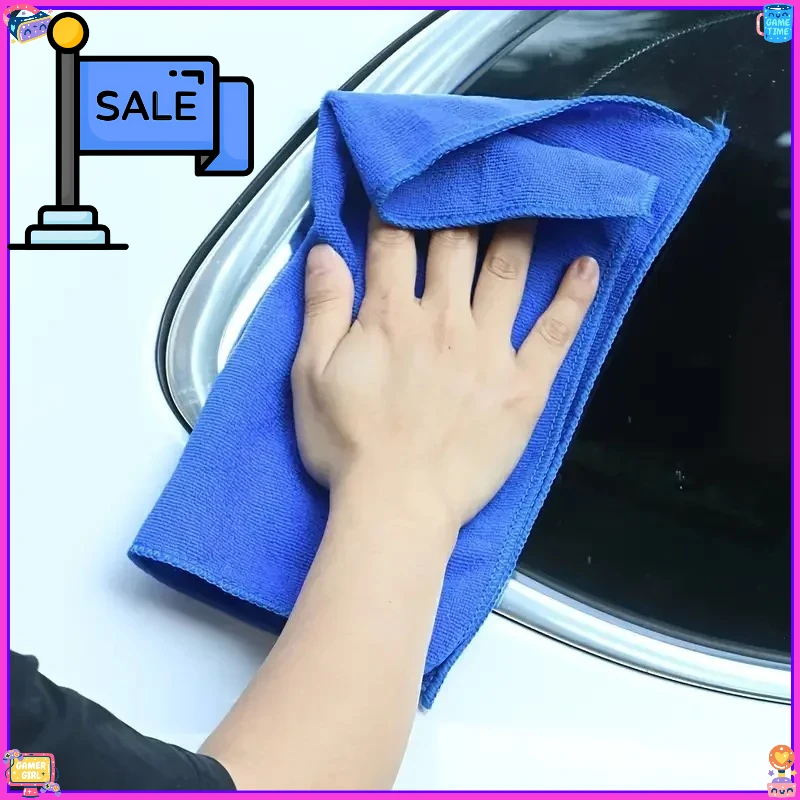 ملابس تنظيف من الألياف الدقيقة خالية من الوبر منشفة تنظيف من الألياف الدقيقة مناشف تنظيف قابلة لإعادة الاستخدام مع ماصة للغاية لنافذة السيارة