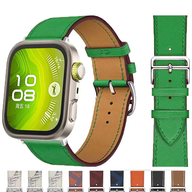 Leather Strap for Huawei Watch Fit 3/4/4 Pro SmartWatch Accessories replacement Bracelet for correa Huawei Watch Fit 4 pro Band