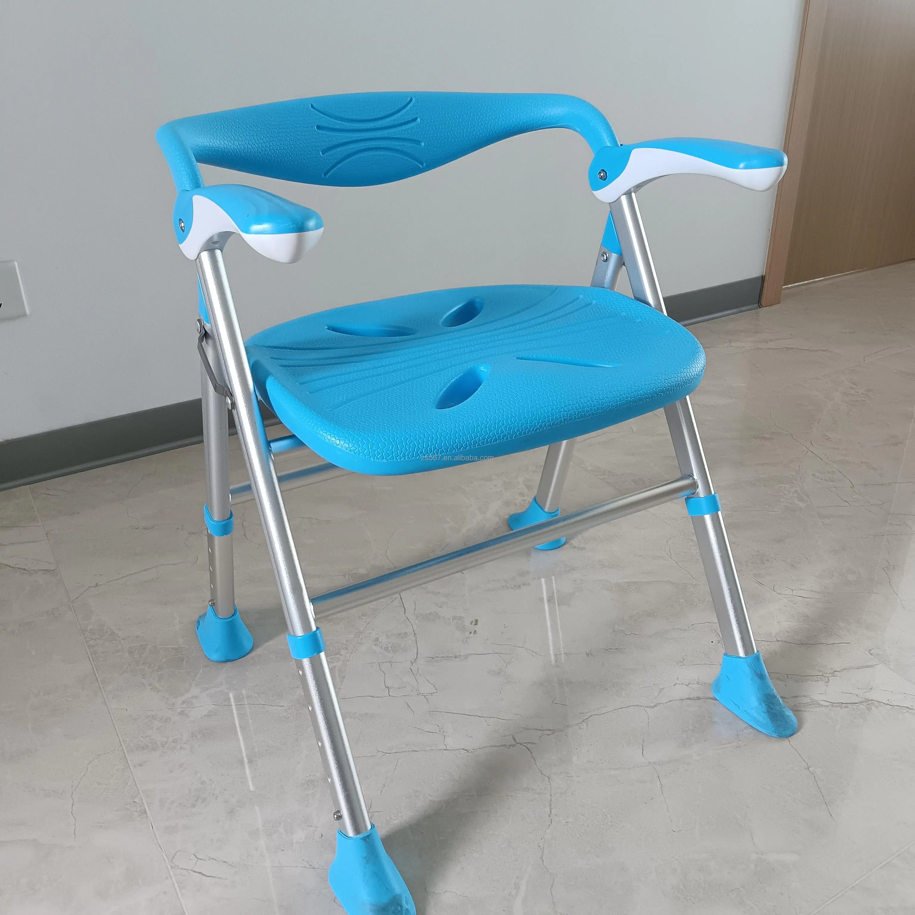 Kursi Mandi Kamar Mandi Lipat Ringan Anti Selip Dengan Sandaran Untuk Lansia