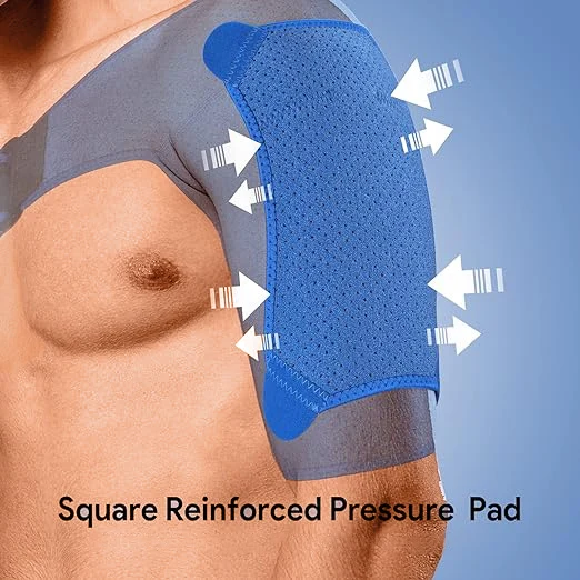 1pc Shoulder Compression for Men&Women,Compression Sleeve for Rotator Cuff, Adjustable Laboratory Shoulder Support Brace