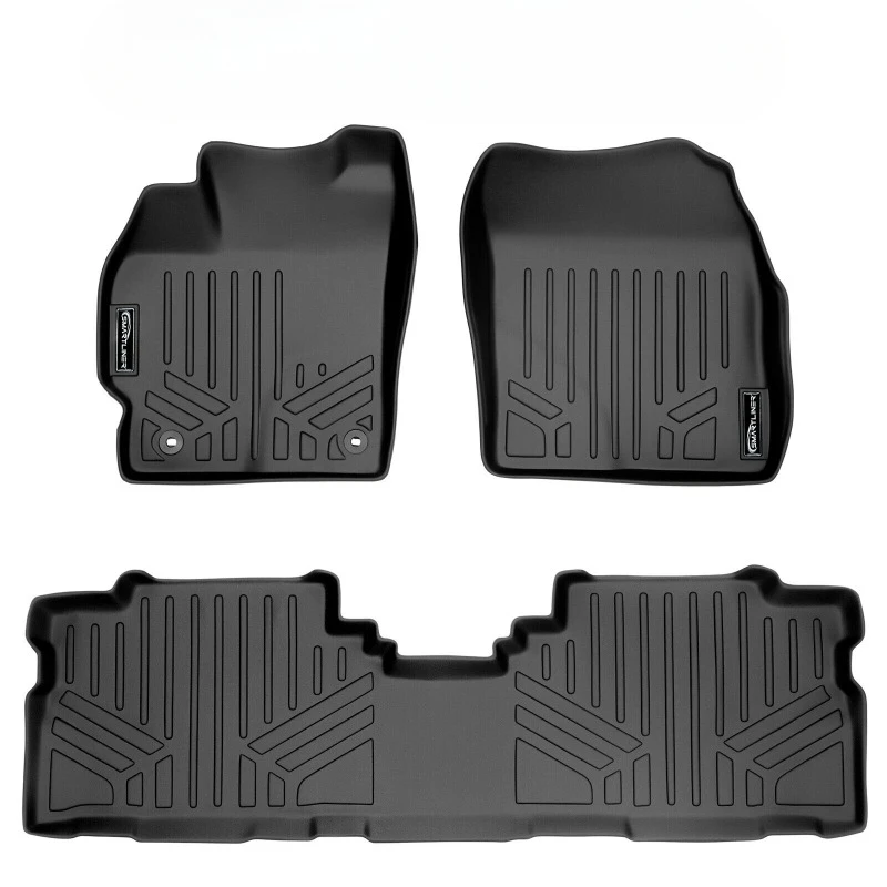 All Weather Custom Fit Floor Mats Liner Full Set for Prius V (Black) United States