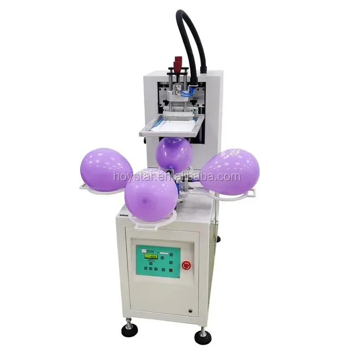 2026nb Hoystar Single Color Logo Balloon Screen Printer for Manufacturing Plants and Printing Shops