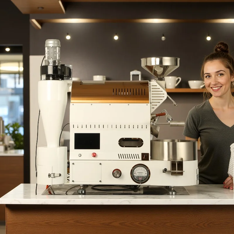 Touch Screen 1Kg 2Kg 3Kg 5Kg 12kg Commercial Coffee Beans Roaster Machine Drum Coffee Toaster