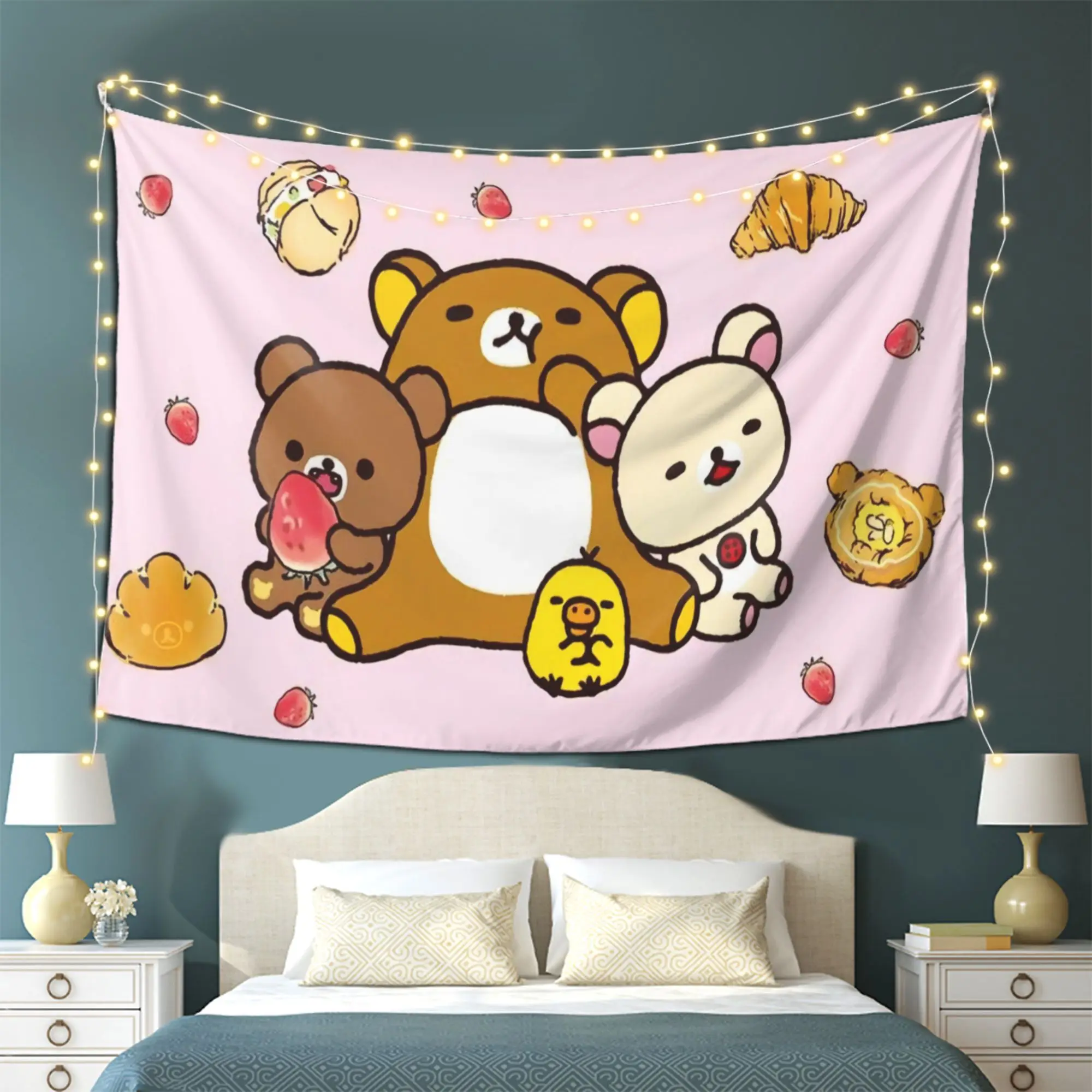 1pc Lazy Bear Tapestry, the Perfect Gift for Friends and Family, for Living Room, Bedroom, Office, Dorm, Birthday, Home Decor