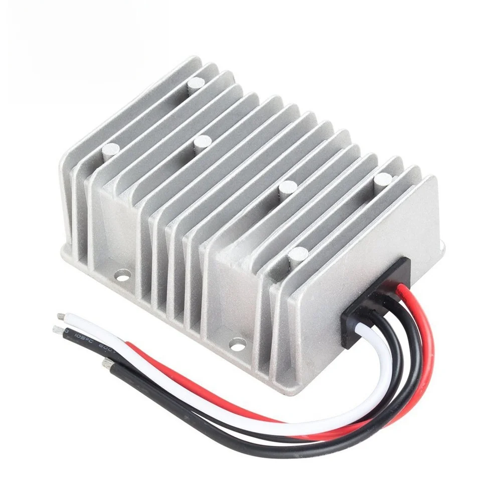 8-40V To 13.8V 25A DC-DC Converter Waterproof IP68 High Power Voltage-Regulator Suitable For Automotive, Telecommunications