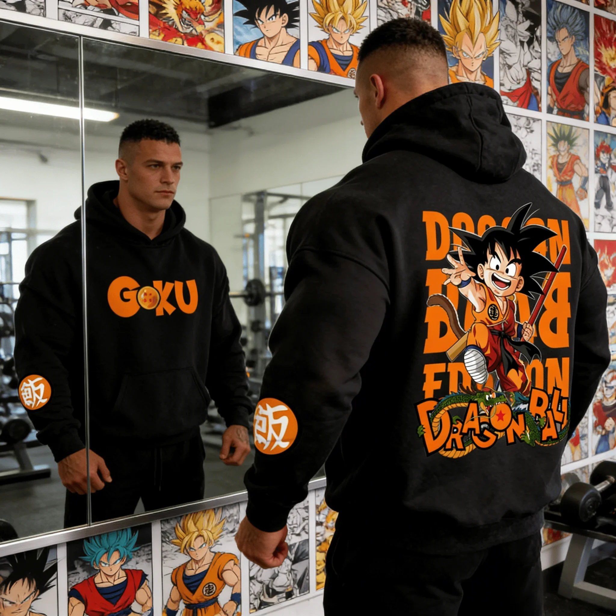 

Новая толстовка с капюшоном Dragon Ball Kid Goku 2026 года, мужская, оверсайз, повседневная, мягкая, теплая, для пар, для женщин и мужчин